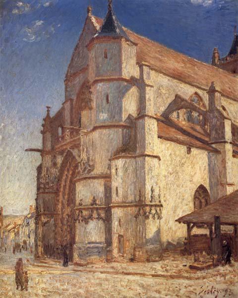 Alfred Sisley The Church at Moret in Morning Sun Germany oil painting art